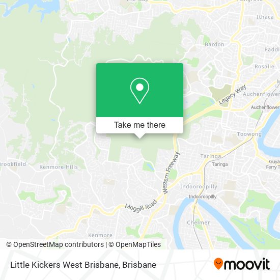 Little Kickers West Brisbane map