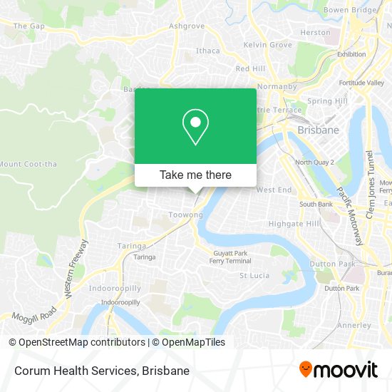 Corum Health Services map