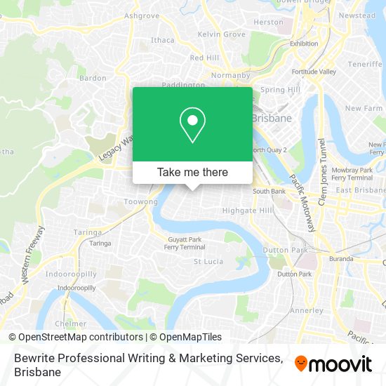 Bewrite Professional Writing & Marketing Services map