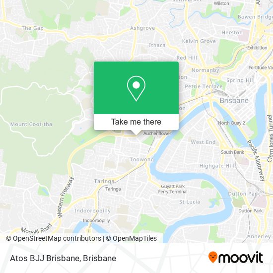 Mapa Atos BJJ Brisbane