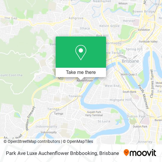 Park Ave Luxe Auchenflower Bnbbooking map