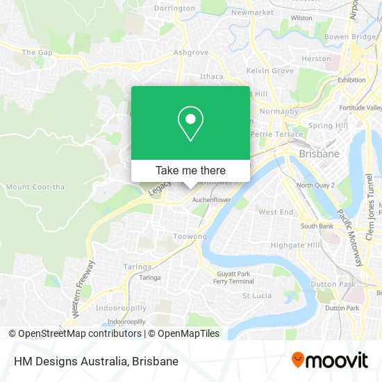 HM Designs Australia map
