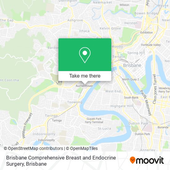 Mapa Brisbane Comprehensive Breast and Endocrine Surgery