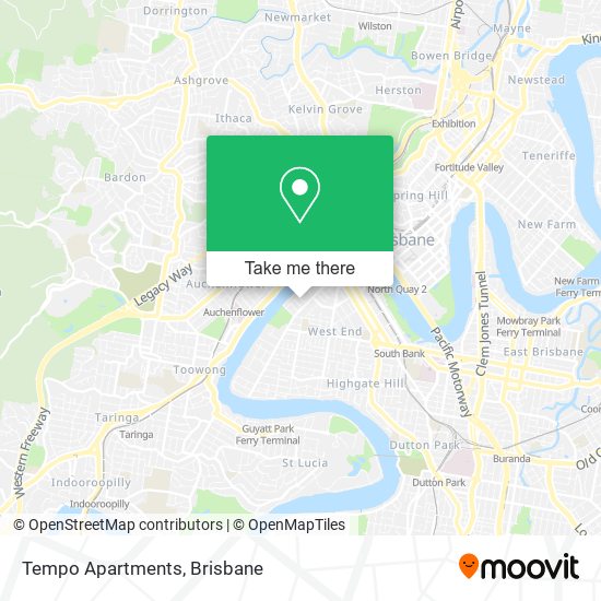Tempo Apartments map