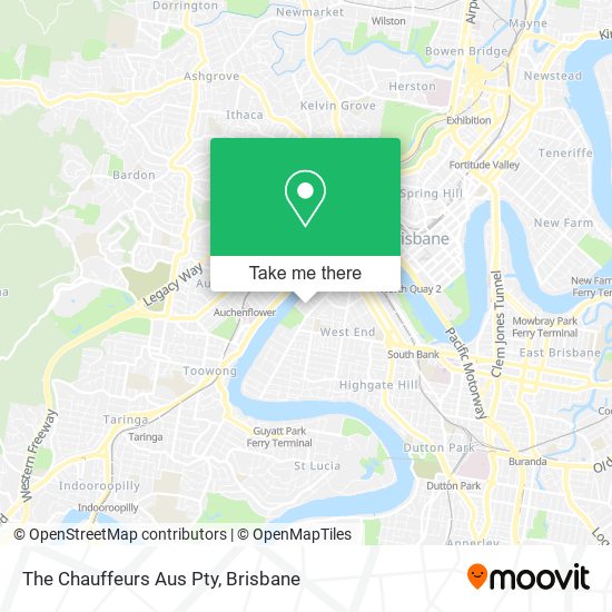 The Chauffeurs Aus Pty map