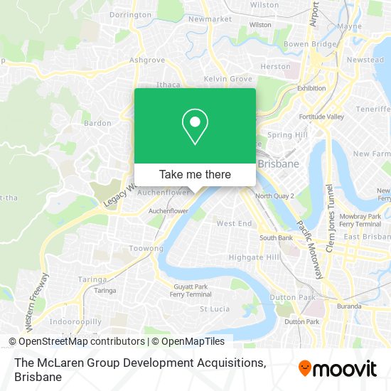 The McLaren Group Development Acquisitions map