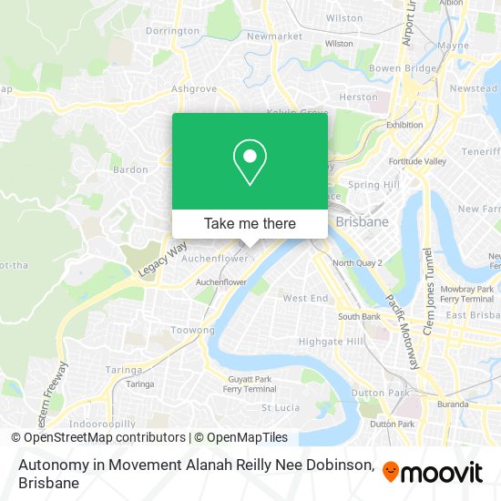 Autonomy in Movement Alanah Reilly Nee Dobinson map