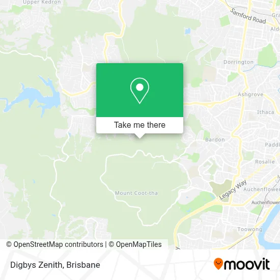 Mapa Digbys Zenith