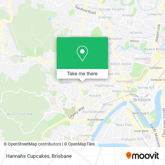 Hannahs Cupcakes map