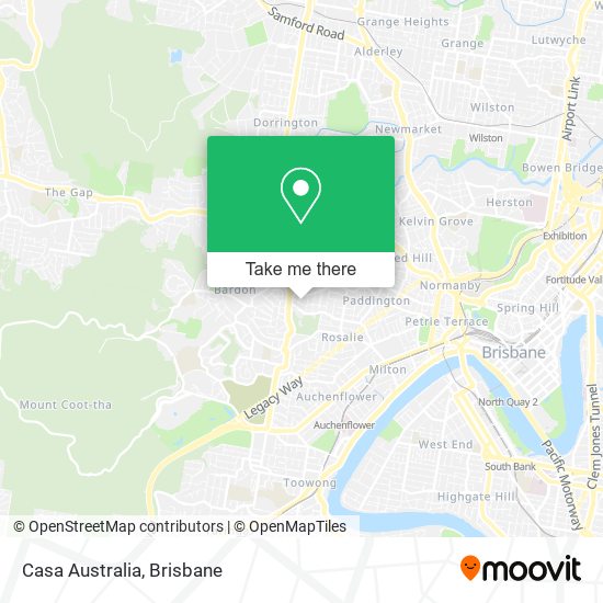 Casa Australia map
