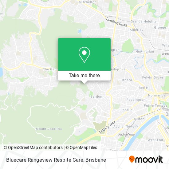 Bluecare Rangeview Respite Care map