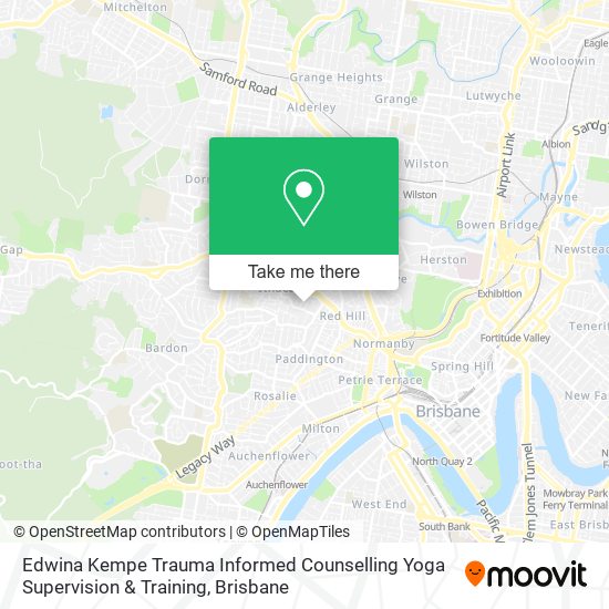 Edwina Kempe Trauma Informed Counselling Yoga Supervision & Training map