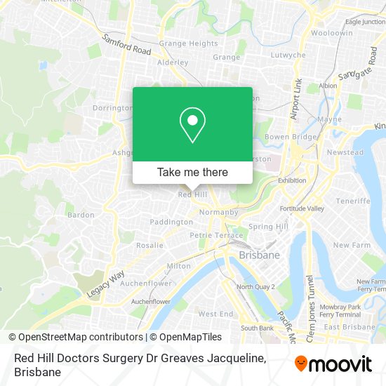 Red Hill Doctors Surgery Dr Greaves Jacqueline map