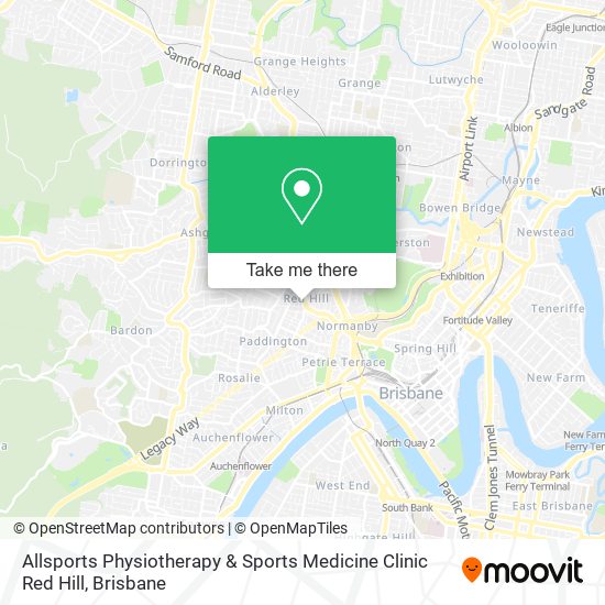 Allsports Physiotherapy & Sports Medicine Clinic Red Hill map