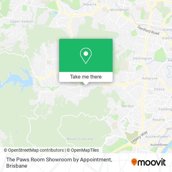 The Paws Room Showroom by Appointment map