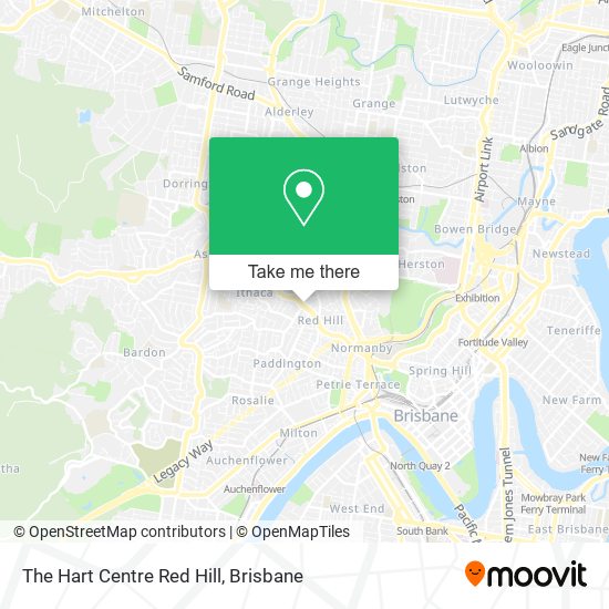 The Hart Centre Red Hill map