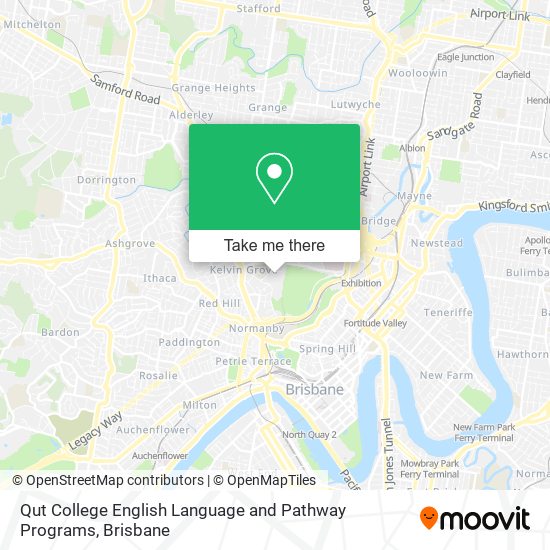 Qut College English Language and Pathway Programs map
