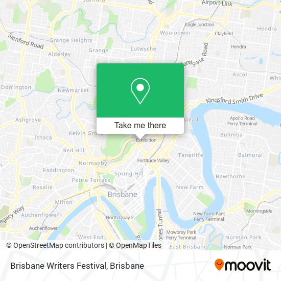 Brisbane Writers Festival map