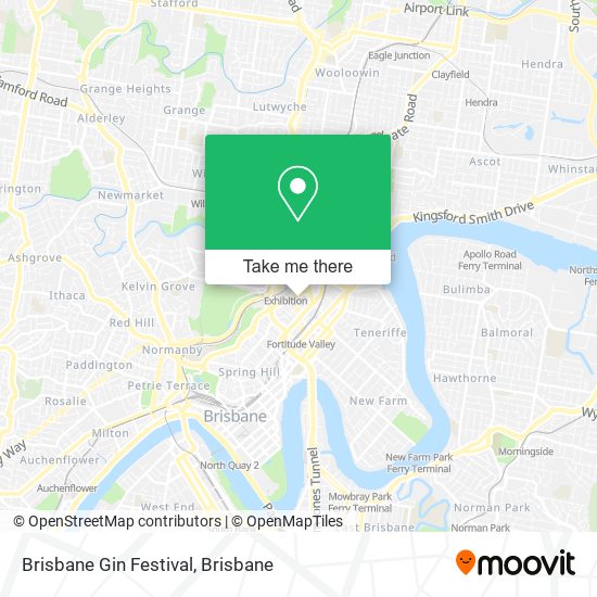 Brisbane Gin Festival map