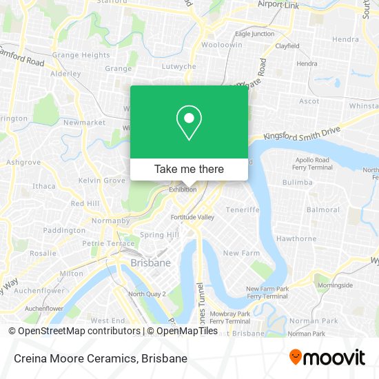 Creina Moore Ceramics map