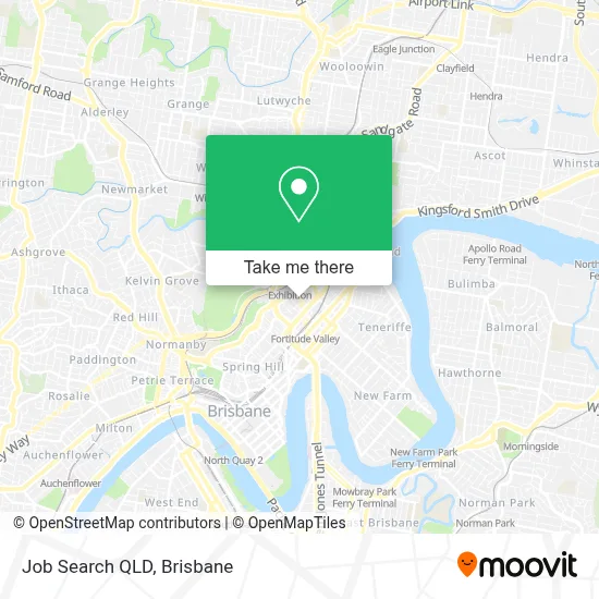 Mapa Job Search QLD