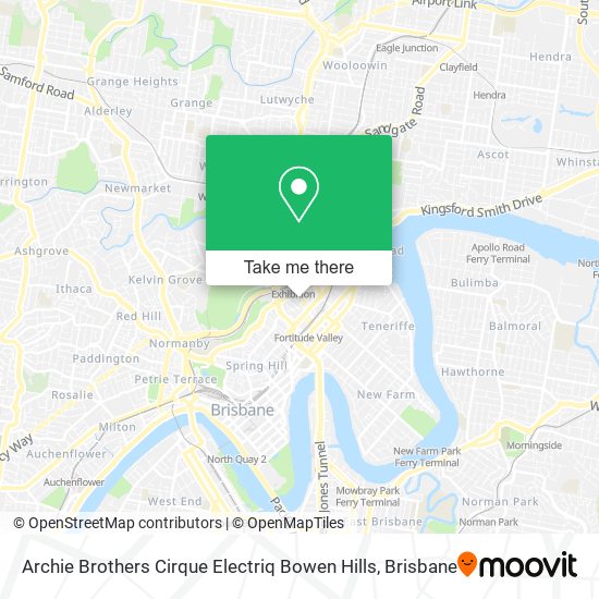 Archie Brothers Cirque Electriq Bowen Hills map