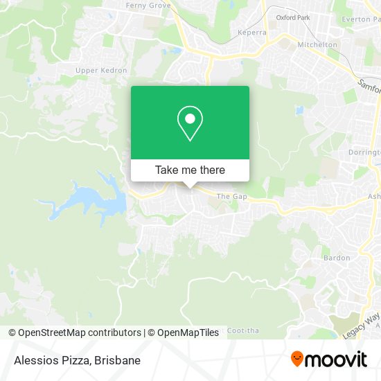 Alessios Pizza map