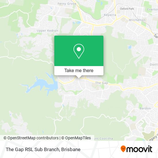 The Gap RSL Sub Branch map