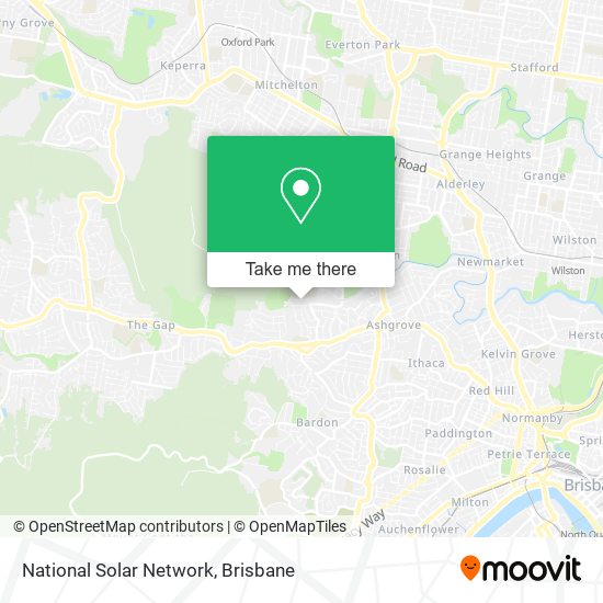 National Solar Network map