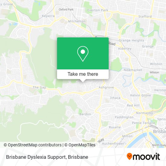 Brisbane Dyslexia Support map