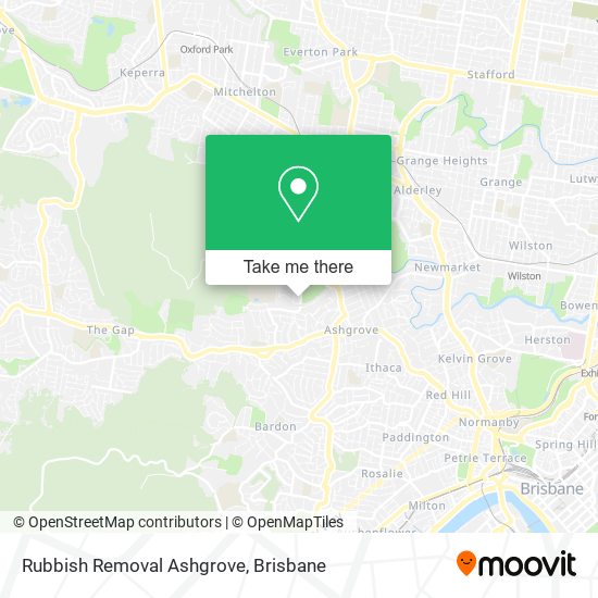 Rubbish Removal Ashgrove map