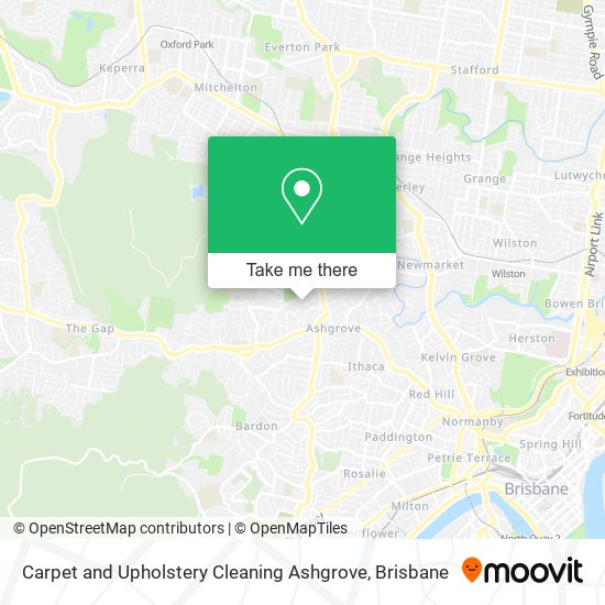 Carpet and Upholstery Cleaning Ashgrove map