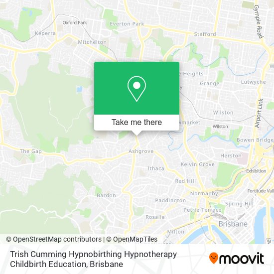 Trish Cumming Hypnobirthing Hypnotherapy Childbirth Education map