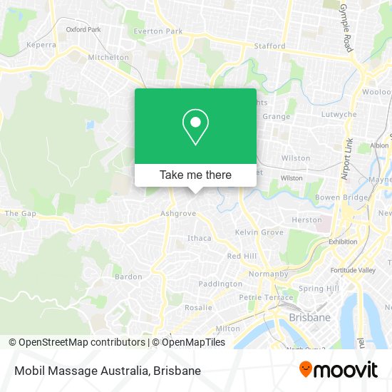 Mobil Massage Australia map