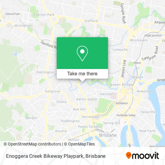 Enoggera Creek Bikeway Playpark map