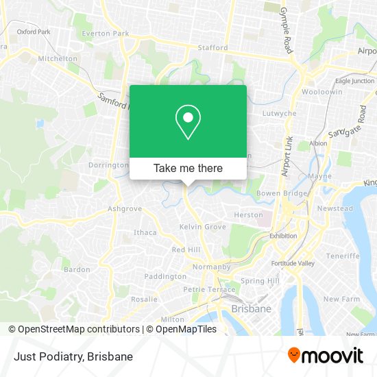 Just Podiatry map