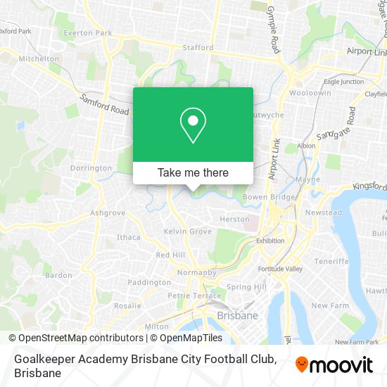 Goalkeeper Academy Brisbane City Football Club map