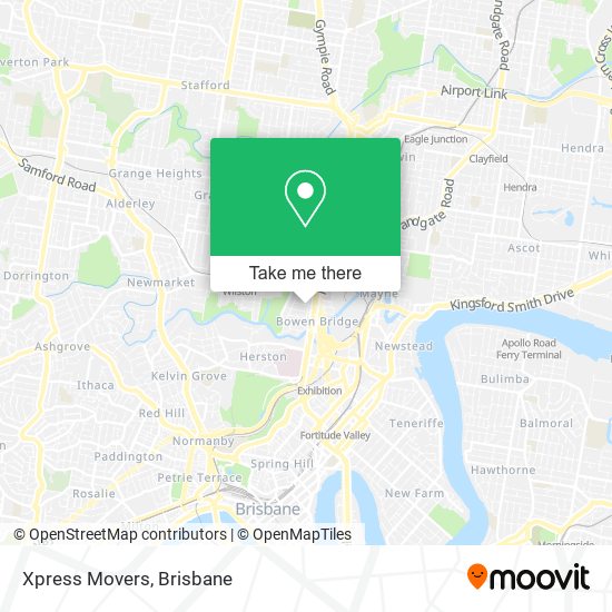 Xpress Movers map