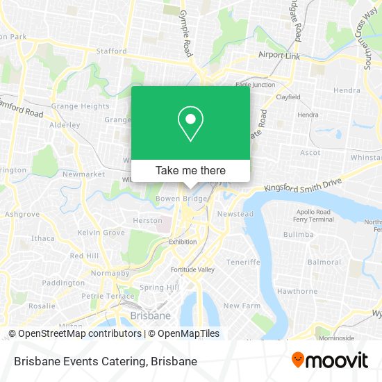 Brisbane Events Catering map
