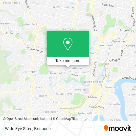 Wide Eye Sites map