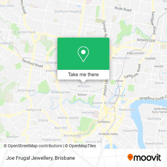 Joe Frugal Jewellery map