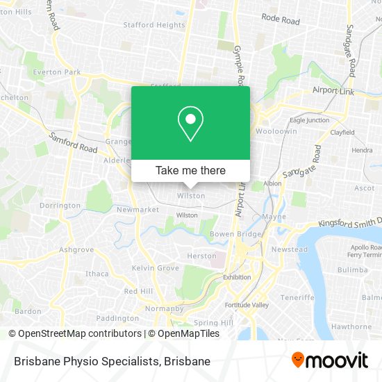 Brisbane Physio Specialists map