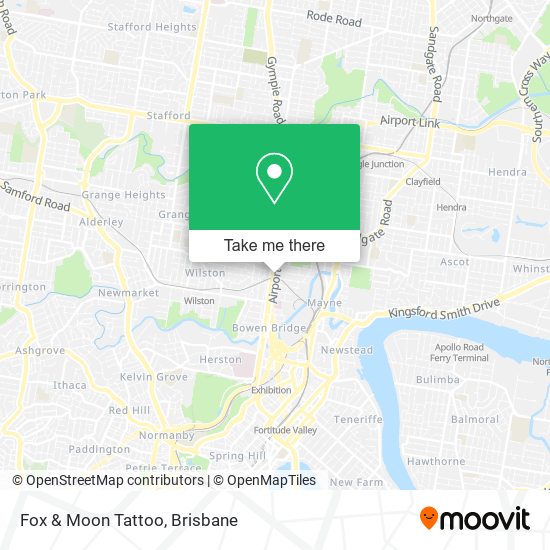 Fox & Moon Tattoo map