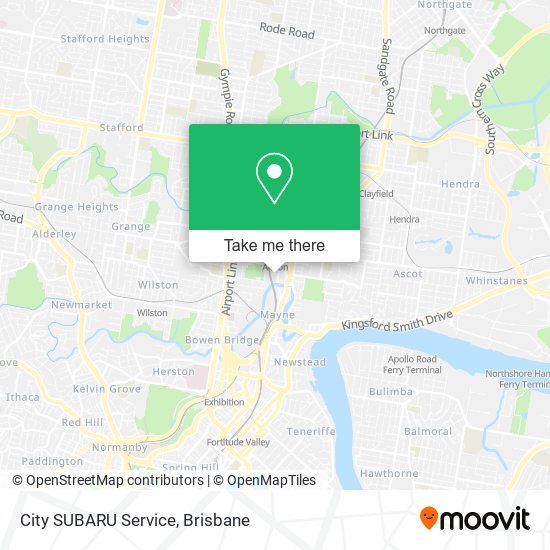 City SUBARU Service map
