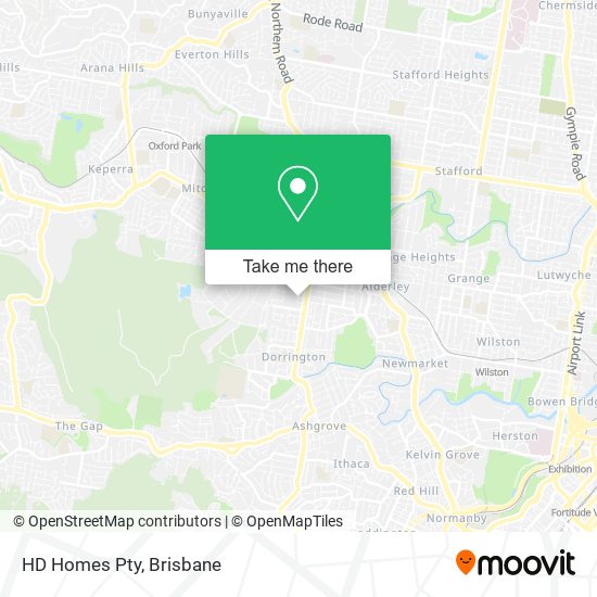 HD Homes Pty map