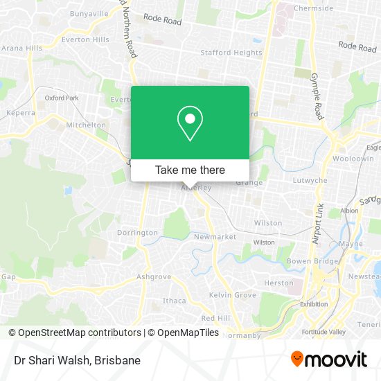 Dr Shari Walsh map