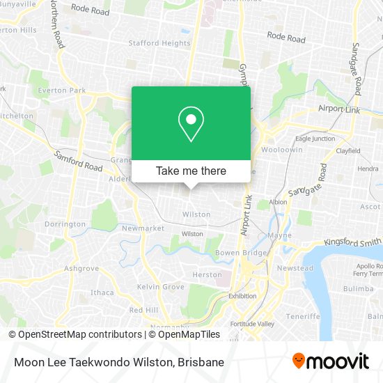 Moon Lee Taekwondo Wilston map