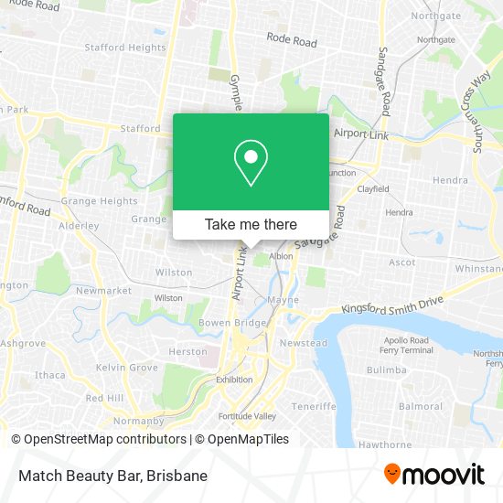 Match Beauty Bar map