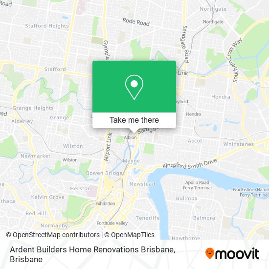 Ardent Builders Home Renovations Brisbane map