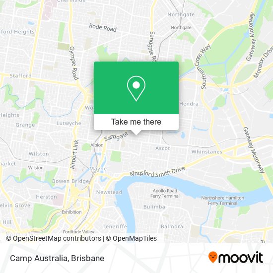 Camp Australia map